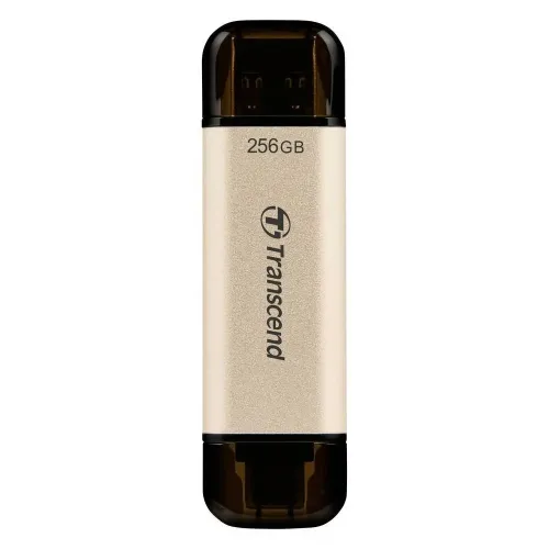  256GB USB3.1/Type-C Flash Drive  Transcend "JetFlash 930C", Gold, Classic Cap,OTG (R/W:420/400MB/s)