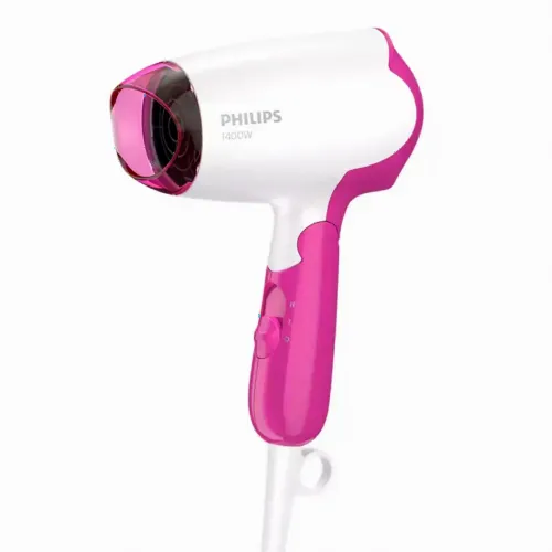 Компактный фен Philips DryCare Essential BHD003/00, 1400 Вт, Белый | Розовый