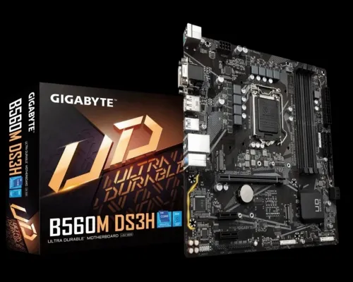 Placă de bază Gigabyte B560M DS3H, LGA1200, Intel B560, Micro-ATX