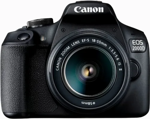 Aparat foto DSLR Canon EOS 2000D + EF-S 18-55 IS II, Negru