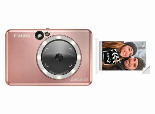 Фотопринтер Canon Zoemini S2, 2.0” x 3.0”, Розовое Золото
