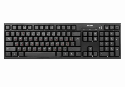 Tastatură SVEN Standard 304, Cu fir, Negru