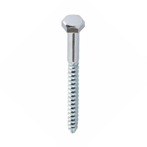 Болт 10x60 с шестигранной головкой, цинк (6шт) METRIC