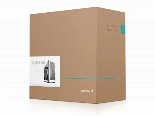 Carcasă PC Deepcool CH370, Mini-Tower, ATX PS2 , Alb