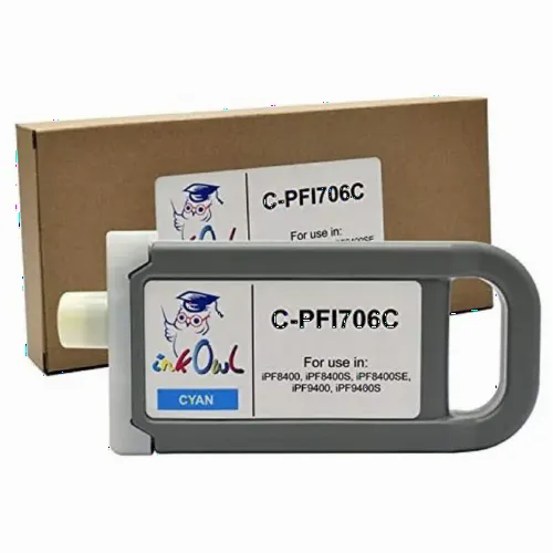 Cartuș de cerneală Canon PFI-706C, 700ml, Cyan