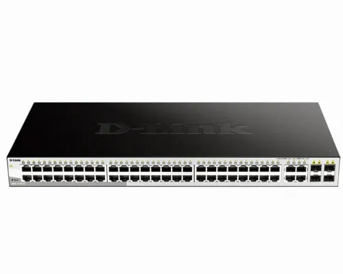 Switch de rețea D-Link DGS-1210-52, 48x 10/100/1000 Mbps, 4x SFP