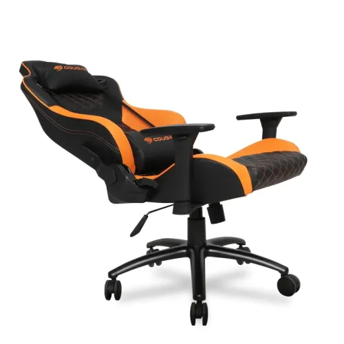 Scaun Gaming Cougar Explore S, PVC Piele, Negru/Portocaliu