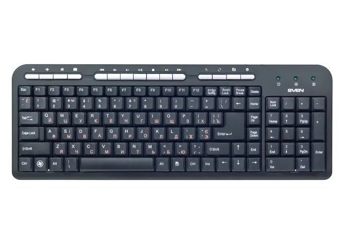 Tastatură SVEN Standard 309M, Cu fir, Negru