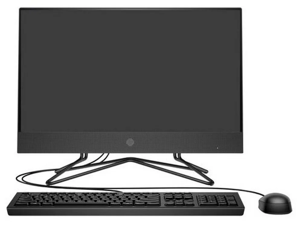 Computer All-in-One HP 200 G4, 21,5", Intel Pentium J5040, 4GB/1000GB, FreeDOS, Negru