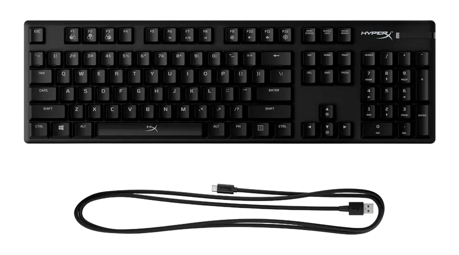 Клавиатура HyperX Alloy Origins, Проводное, Чёрный