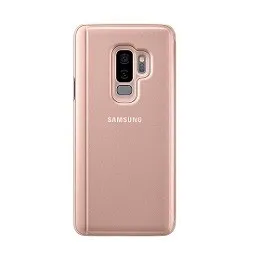 Husă tip carte Samsung Clear view Cover for Galaxy S9+, Auriu