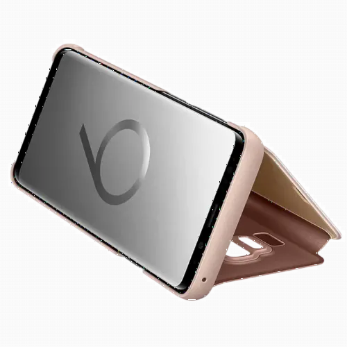 Чехол книжка Samsung Clear view Cover for Galaxy S9+, Золотой
