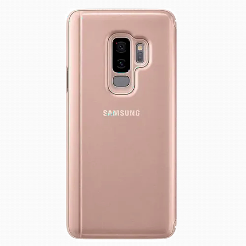 Чехол книжка Samsung Clear view Cover for Galaxy S9+, Золотой