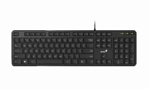 Клавиатура Genius SlimStar M200, Проводное, Чёрный