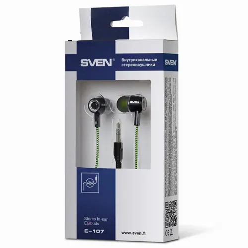 Căști SVEN E-107, Negru/Verde