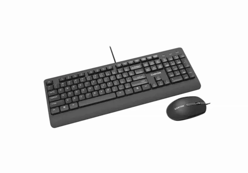 Set Tastatură + Mouse Canyon SET-14, Cu fir, Negru