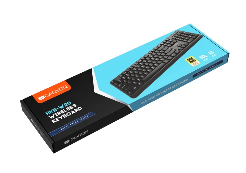 Tastatură Canyon W20, Fără fir, Negru
