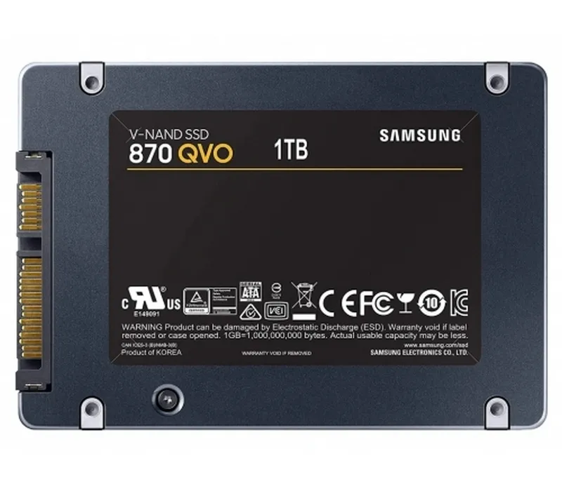 Накопитель SSD Samsung 870 QVO  MZ-77Q1T0, 1000Гб, MZ-77Q1T0BW