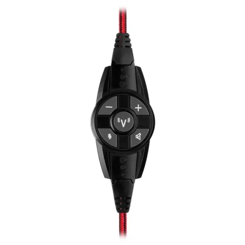 Căști gaming SVEN AP-U996MV, Cu fir, Negru/Roșu