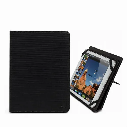 Husă pentru tabletă RivaCase Gatwick, 10,1", Microfibră, Negru