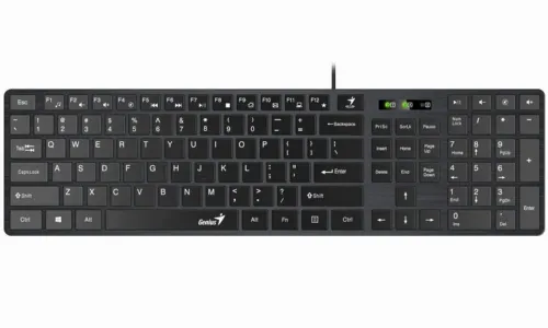 Set Tastatură + Mouse Genius SlimStar C126, Cu fir, Negru