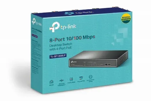 Comutator PoE TP-LINK TL-SF1008LP, 4x IEEE 802.3af