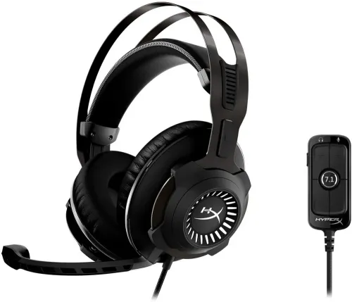 Игровая Гарнитура HyperX Cloud Revolver +7.1, Проводной аналоговый, Чёрный