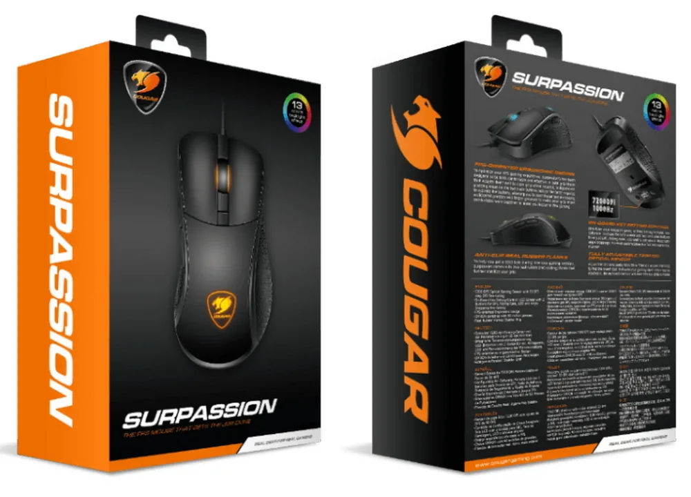 Gaming Mouse Cougar Surpassion, Negru