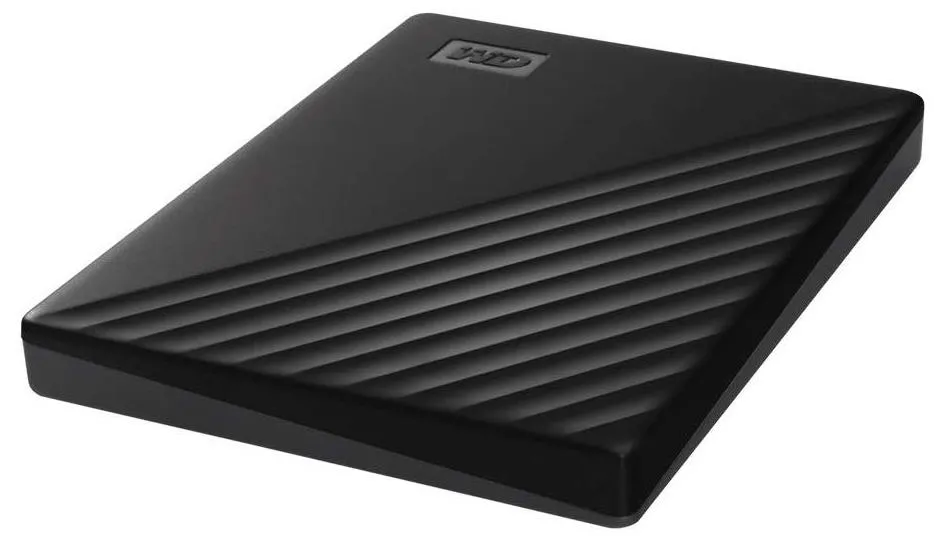 Внешний портативный жесткий диск Western Digital WD My Passport, 1 ТБ, Чёрный (WDBYVG0010BBK-WESN)