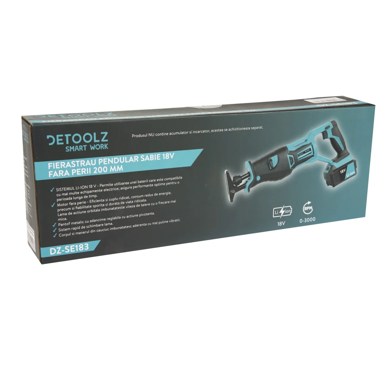 Fierastrau pendular sabie 18V fara perii 200mm — 6