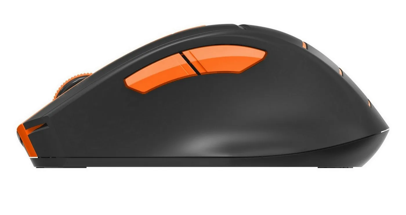 Mouse Wireless A4Tech FG30, Negru/Portocaliu