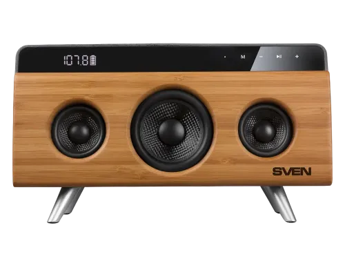 Audio System SVEN HA-930 Bamboo, 30W, Bluetooth, FM, USB, LED-display, 2x2200mA*h