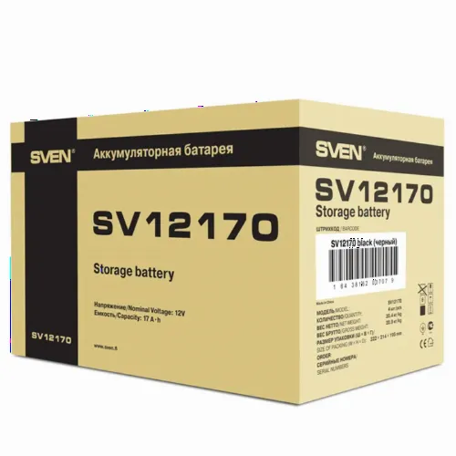 Аккумулятор для резервного питания SVEN SV12170, 12В 17А*ч
