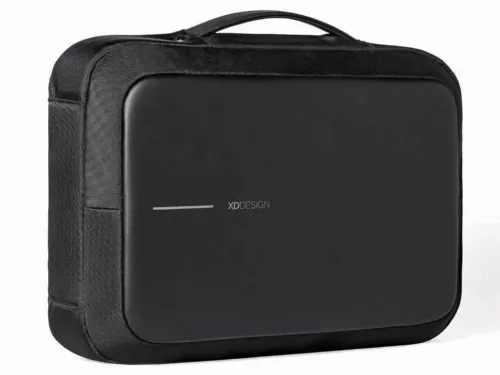 Rucsac pentru Laptop Bobby Bizz, 15.6", Piele artificială, Negru