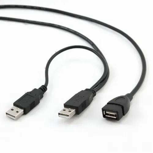Cablu de comunicație Cablexpert CCP-USB22-AMAF-3, 2AM/AF/USB Type-A (F), 0,9m, Negru