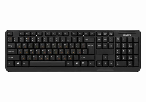 Set Tastatură + Mouse SVEN Comfort 3300, Fără fir, Negru