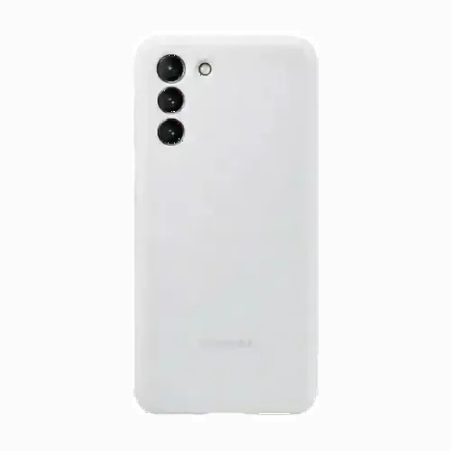 Чехол Samsung Silicone Cover for Galaxy S21, Светло-серый
