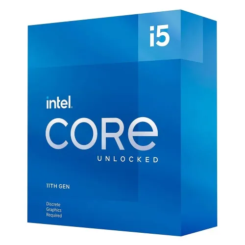 CPU Intel Core i5-11600KF 3.9-4.9GHz (6C/12T, 12MB, S1200,14nm, No Integrated Graphics, 95W) Tray