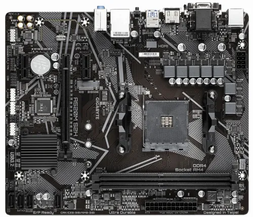 Материнская плата Gigabyte A520M S2H 1.0, AM4, AMD A520, Micro-ATX