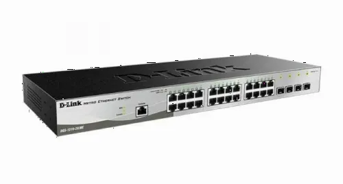 Switch de rețea D-Link DGS-1210-28/ME, 24x 10/100/1000 Mbps, 4x SFP