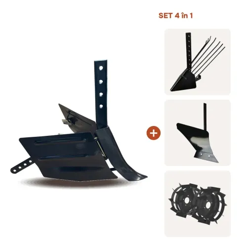 SET Plug reglabil + plug cartofi + plug arat+ roti metal motocultor 