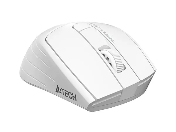 Mouse Wireless A4Tech FG30, Alb/Gri