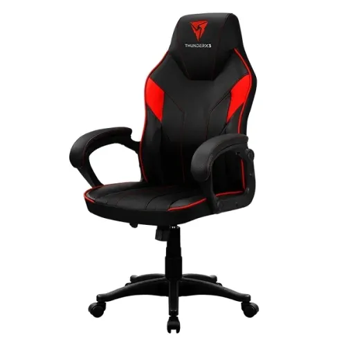 Игровое кресло ThunderX3 EC1, Искусственная кожа, Черный/Красный