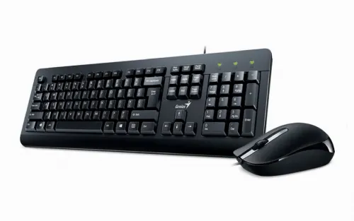 Set Tastatură + Mouse Genius KM-160, Cu fir, Negru