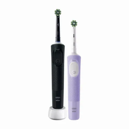 Periuță de dinți electrică Oral-B Vitality PRO DUO Cross Action, Negru Violet