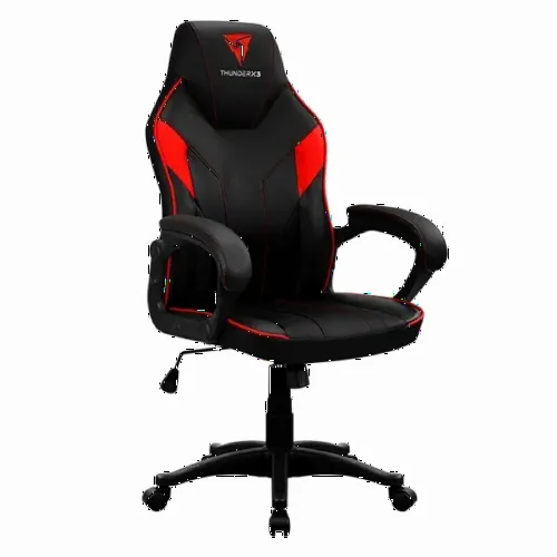 Игровое кресло ThunderX3 EC1, Искусственная кожа, Черный/Красный
