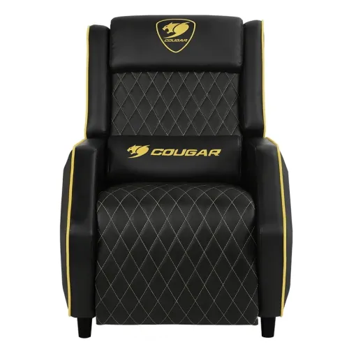 Scaun Gaming Cougar Ranger, PVC Piele, Negru/Auriu