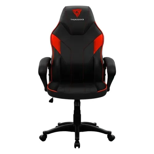 Игровое кресло ThunderX3 EC1, Искусственная кожа, Черный/Красный