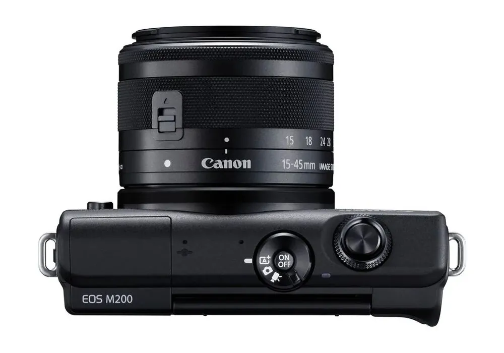 Беззеркальный фотоаппарат Canon EOS M200 + EF-M 15-45 IS + EF-M 55-200 IS, Чёрный