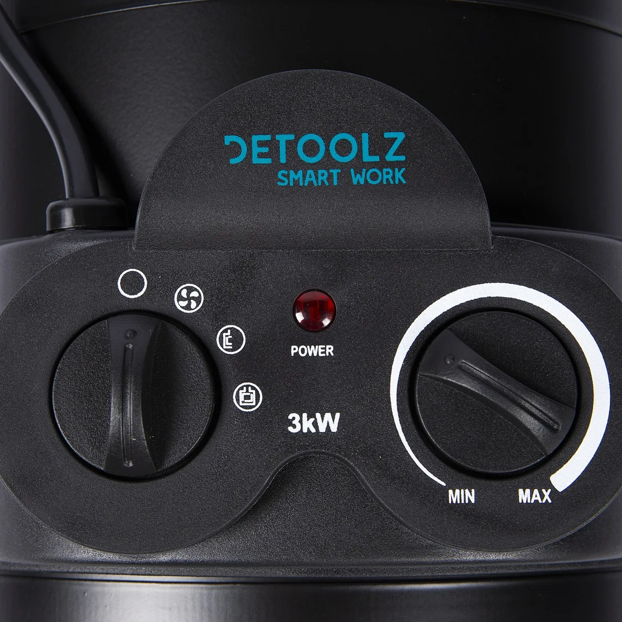 Керамическая тепловая пушка Detoolz 25/1500/3000 Вт, PTC — 4